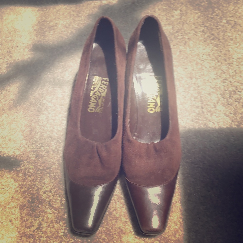 Vintage, like new, brown Salvatore Ferragamo shoes